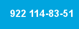 922 114-83-51 922 114-83-51